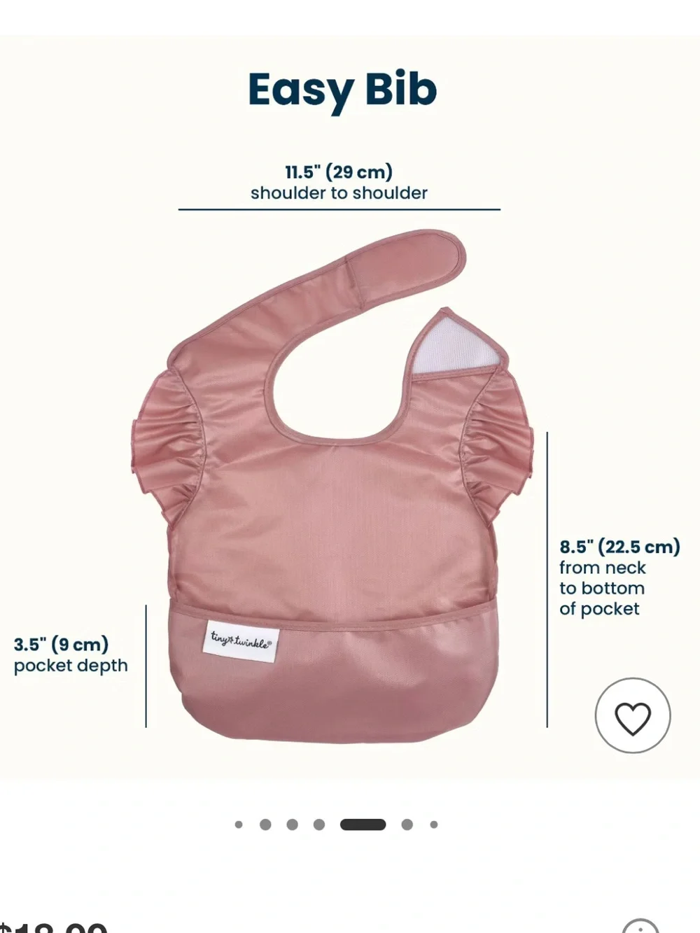 Tiny Twinkle Mess-Proof Bib